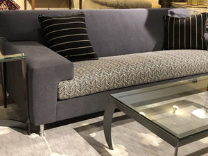 Contemporary Upholstered Sofa - Grey