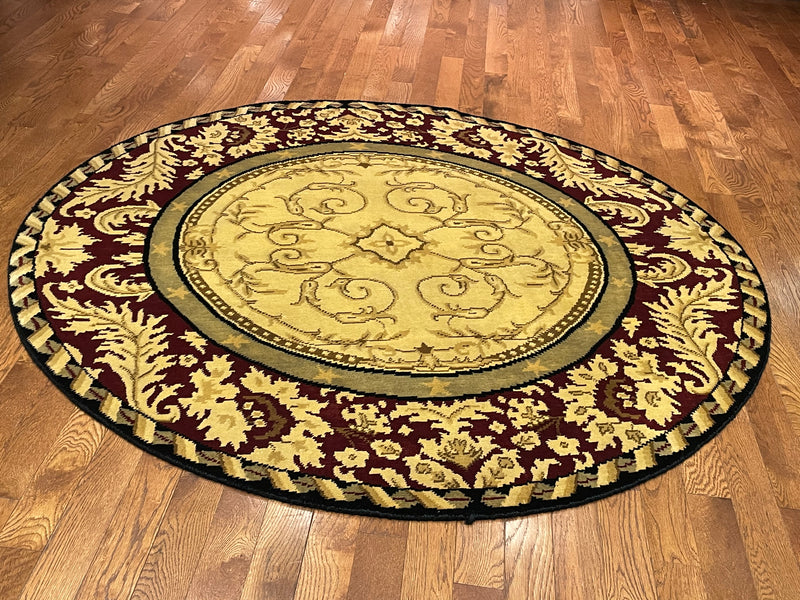 72746x6RoundTransitionalRug Oriental Rug Palace