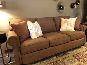 1487-Sofa with Rust Color  Fabric: 03-7206-40-Sofa