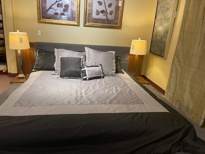Japanese Style King Bed with Night Stands