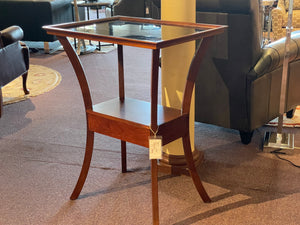 Tall Table with Drawer and Black Marble Top