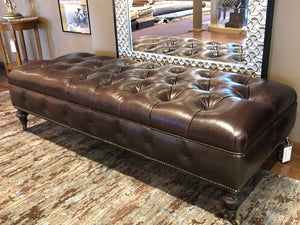 Leather Tufted / Brown