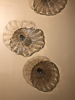 532-Glass Wall Mounted Platter-Décor