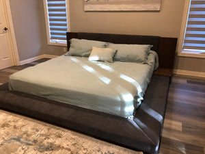 Japanese Style King Bed with Night Stands