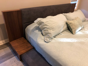 Japanese Style King Bed with Night Stands